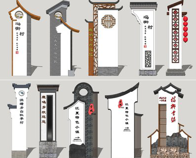 龙州美丽乡村标识标牌有哪些分类？